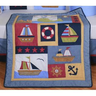 GEENNY Baby Boy Sailor 13PCS Crib Bedding Set
