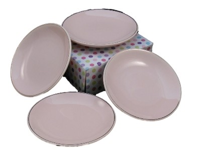 The Queen's Treasures Princess Pink Pattern Fine China Cup Cake Plates for Children's Tea Parties