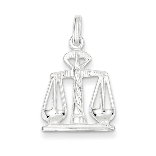 Sterling Silver Scales Of Justice Charm
