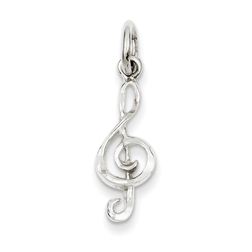 Sterling Silver Treble Clef Charm