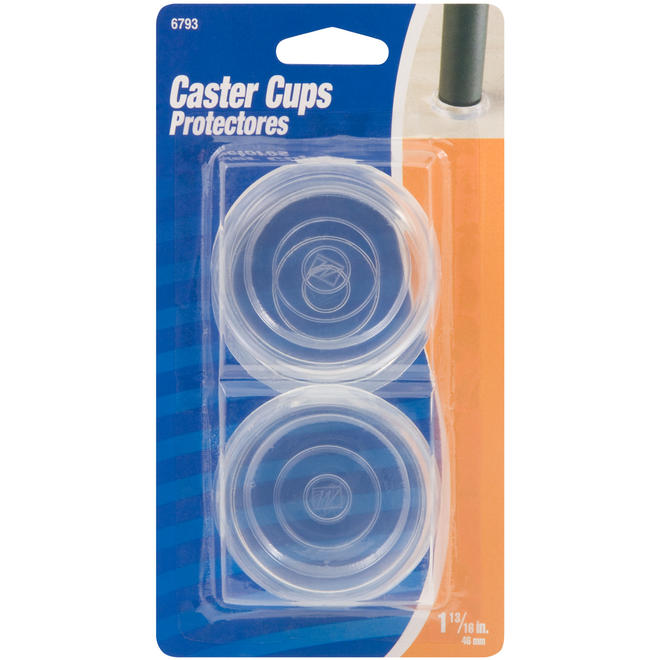 Soft Touch 4679395N Caster Cups, Clear, Round, 113/16" Sears Outlet