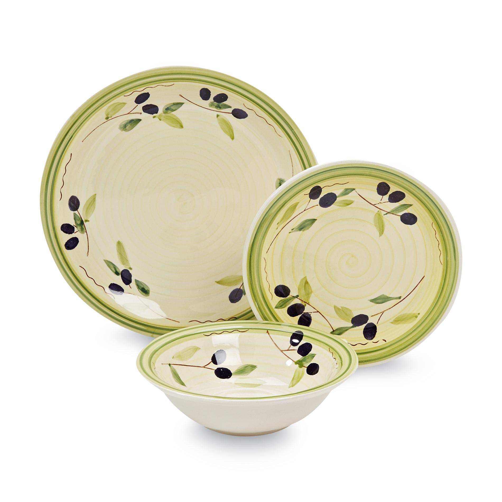 Essential Home Monaco Red 16 Piece Dinnerware Set Home Dining