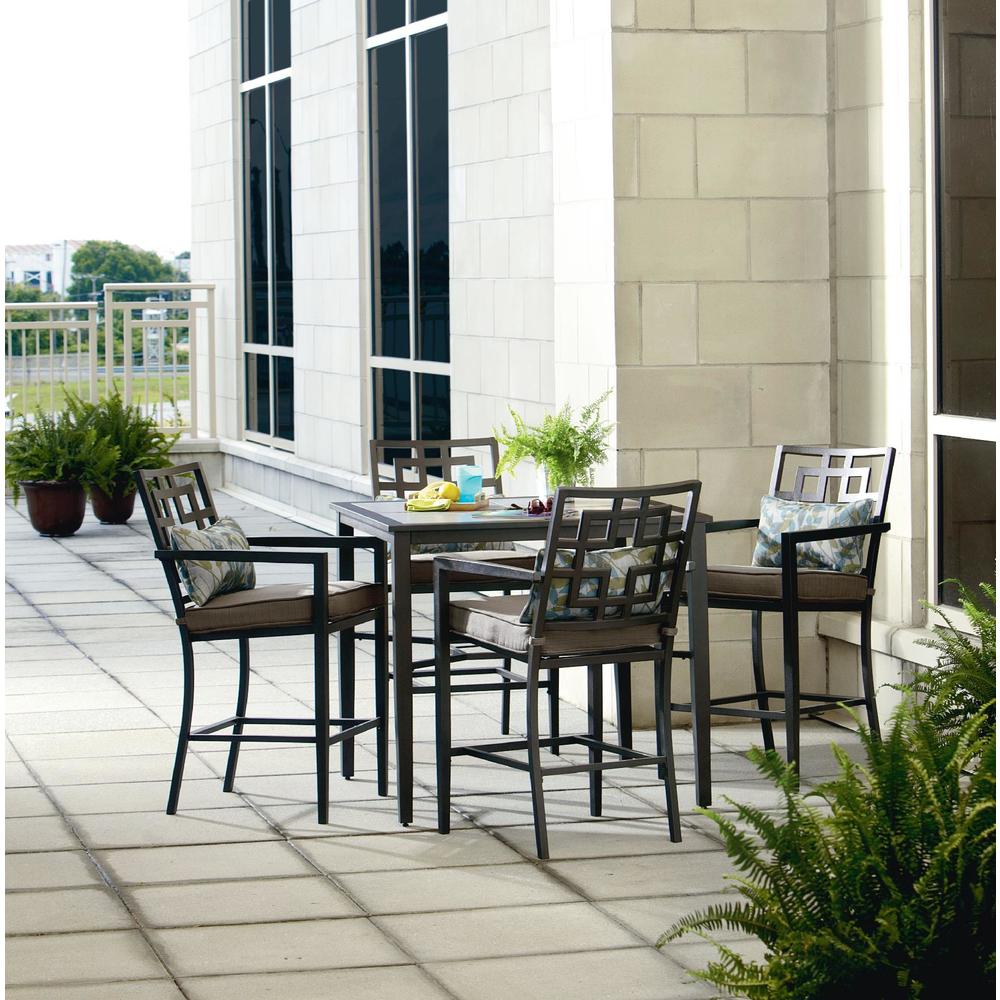 Jefferson 5 Piece Cushion High Dining Set* Limited Availability