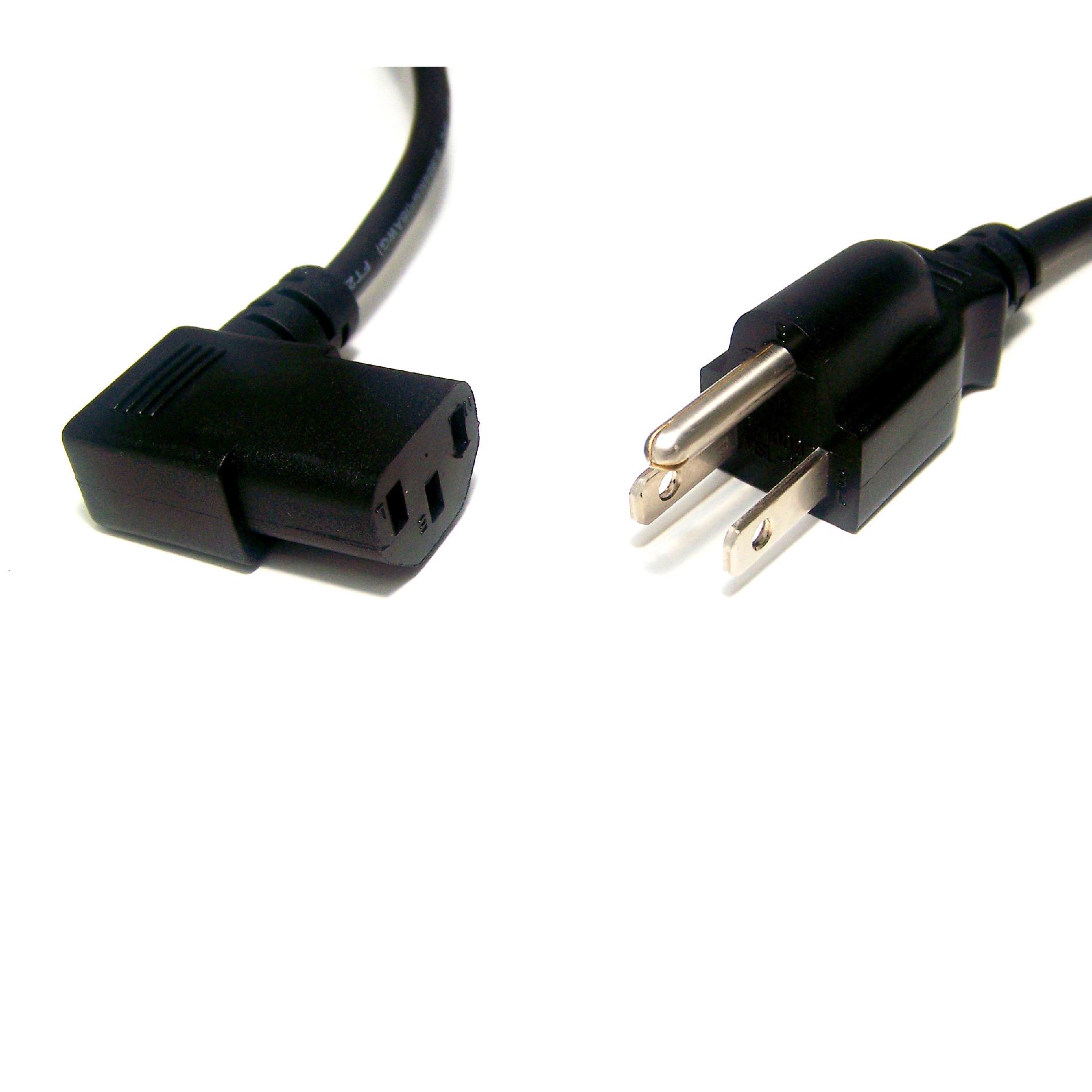 6feet AC Power cord UL Approved Right Angle