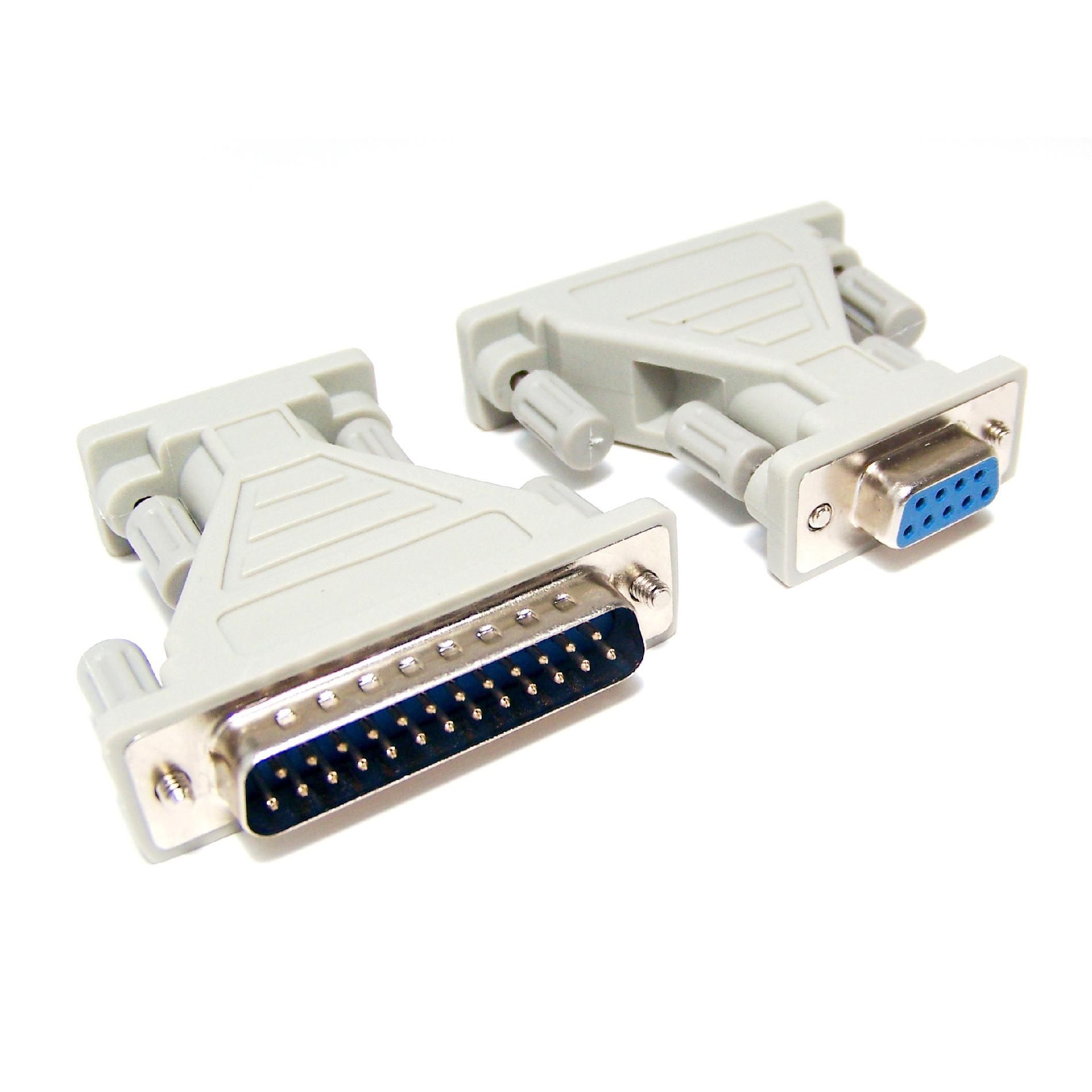 UPC 715860001202 product image for MICRO CONNECTORS G01-105M DB9F To DB25M Changer (Molded) | upcitemdb.com