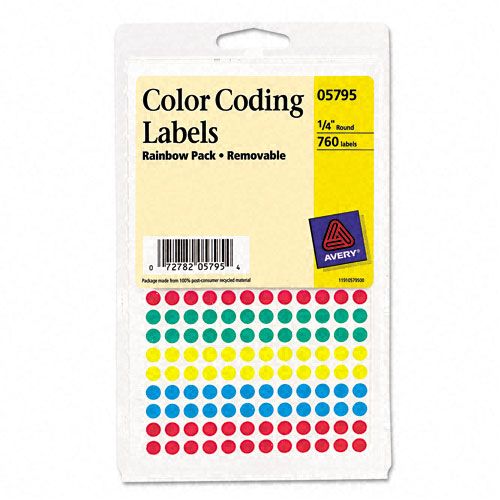 Avery Round Color-Coding Removable Labels