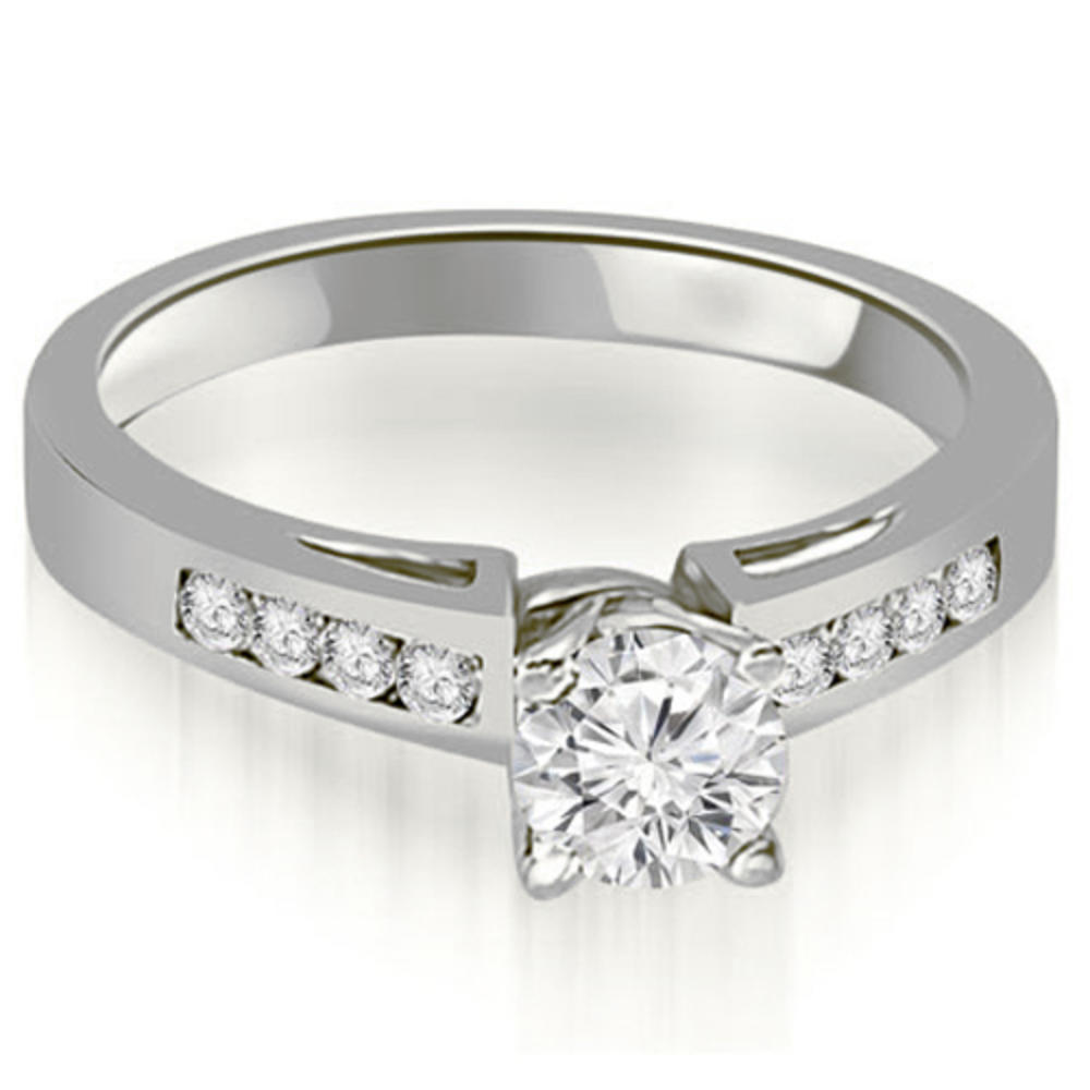 0.95 Cttw. Round Cut 14K White Gold Diamond Bridal Set