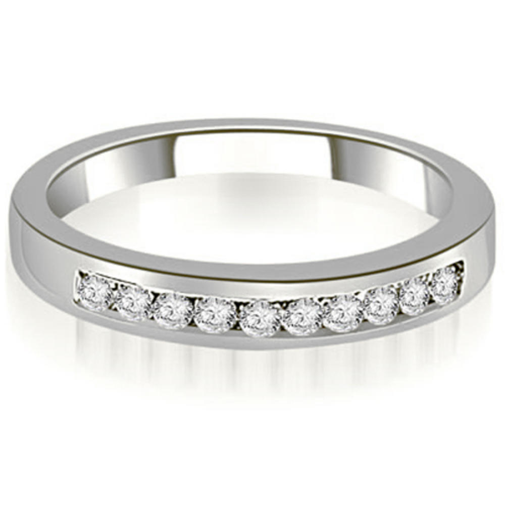 0.90 Cttw Round Cut 14K White Gold Diamond Bridal Set