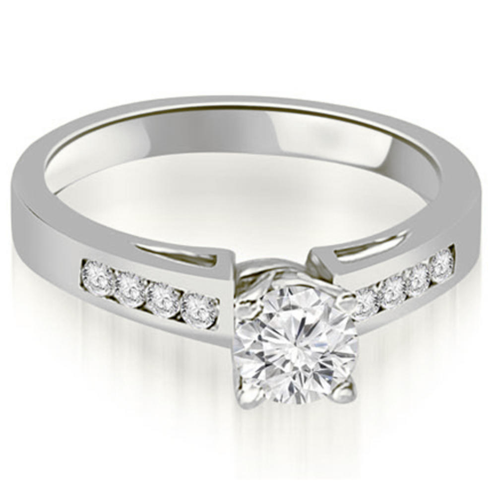 0.80 Cttw Round Cut 18K White Gold Diamond Bridal Set