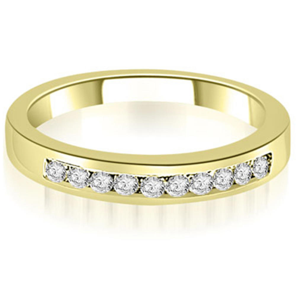 0.80 Cttw Round Cut 18k Yellow Gold Diamond Bridal Set