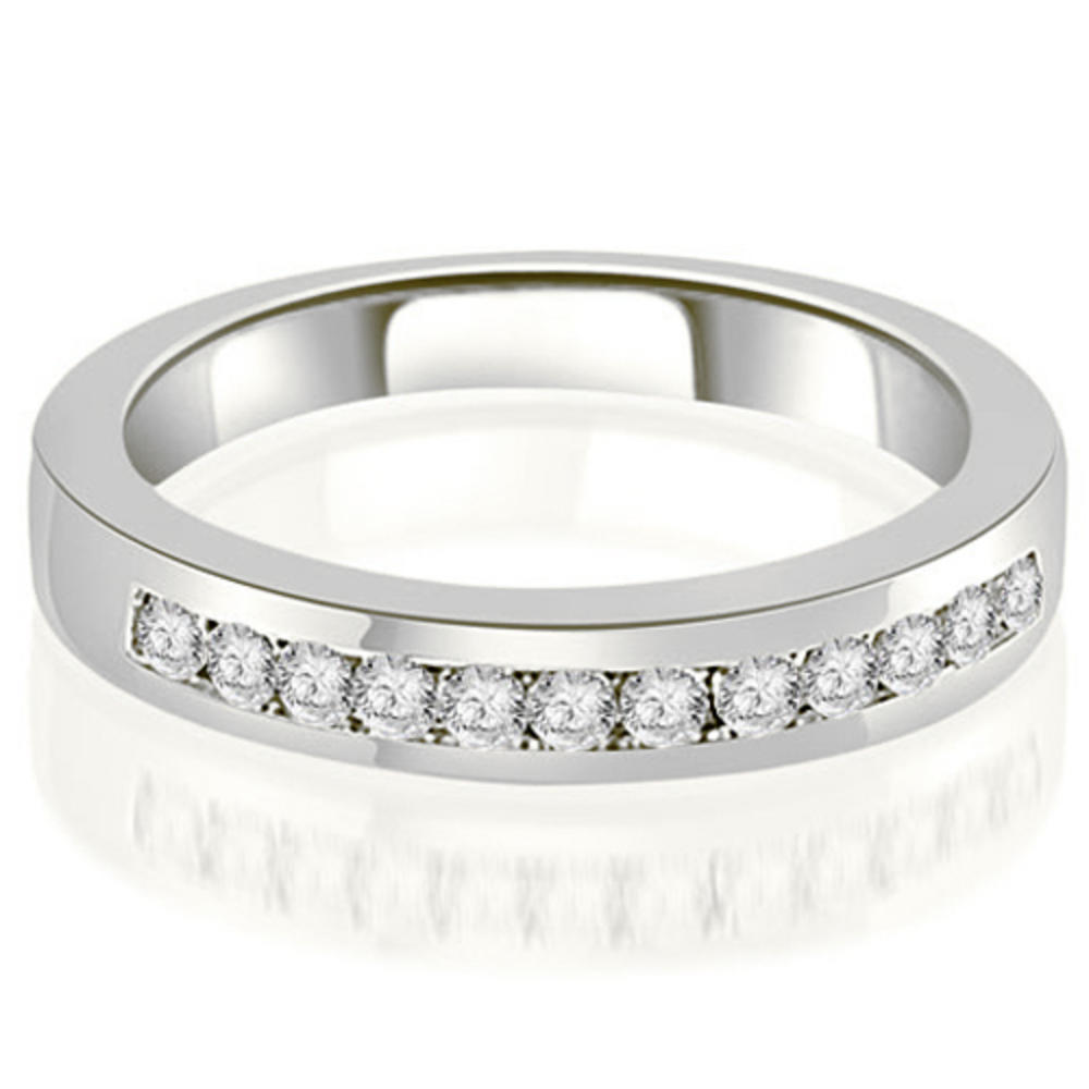 1.55 Cttw Round Cut 18K White Gold Diamond Bridal Set