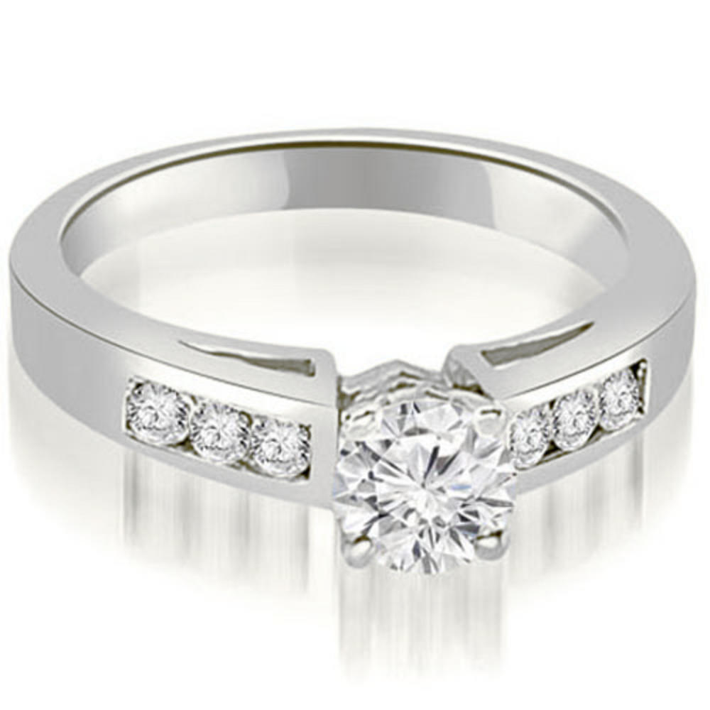 1.00 Cttw. Round Cut 18K White Gold Diamond Bridal Set