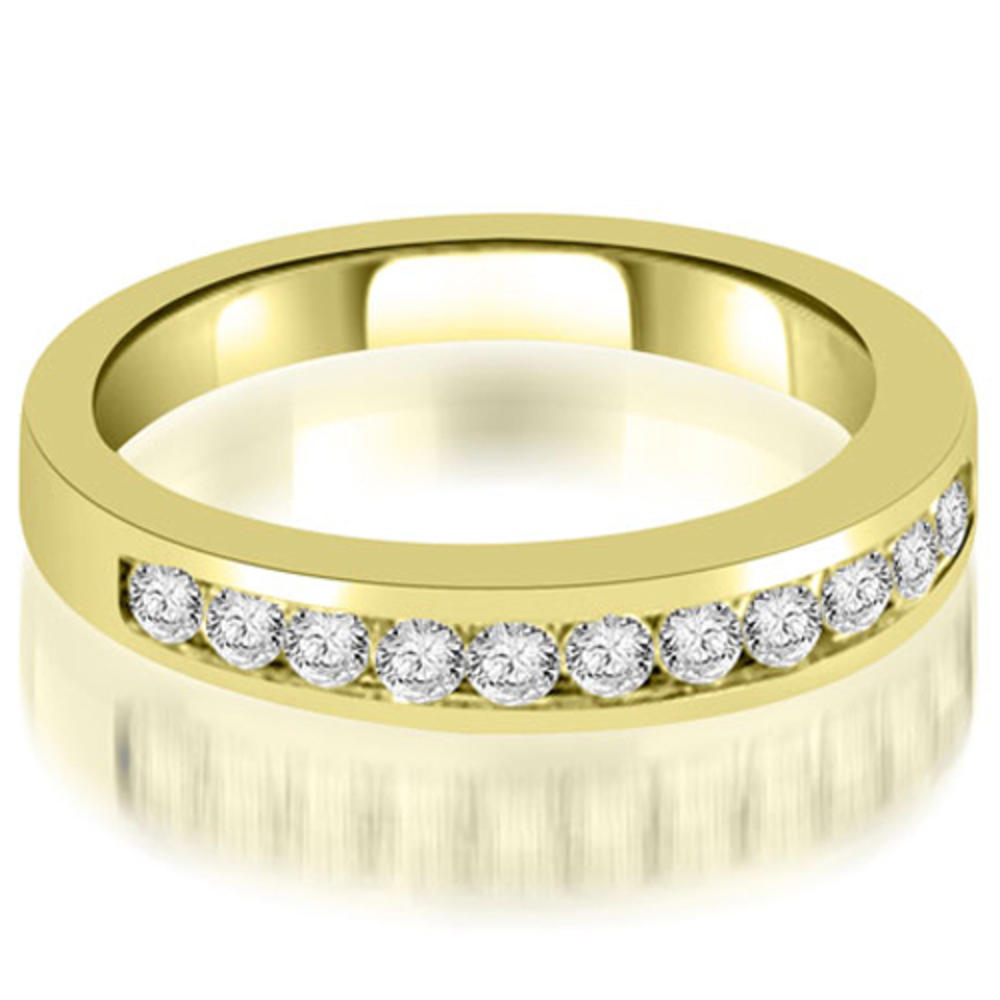 1.65 cttw. 14K Yellow Gold Channel Set Round Cut Diamond Bridal Set (I1, H-I)