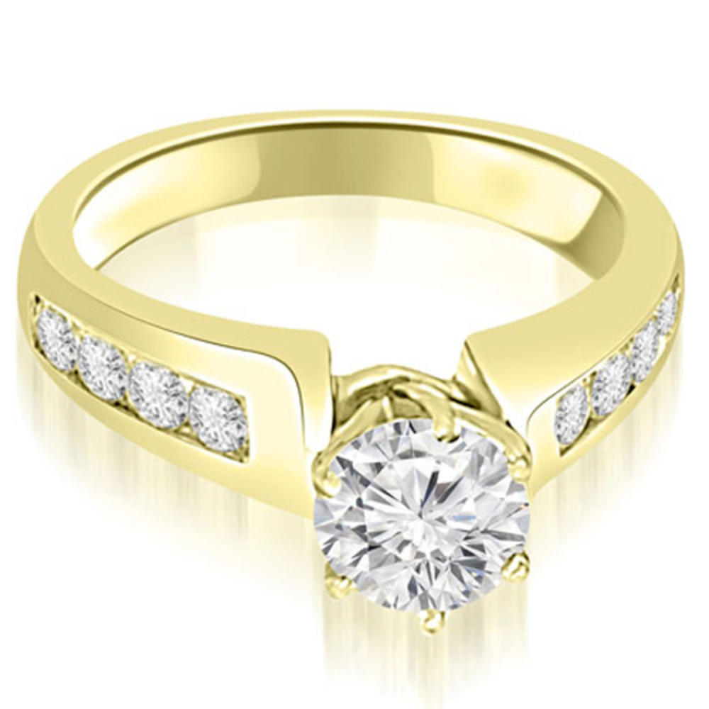 1.65 Cttw Round Cut 18K Yellow Gold Diamond Bridal Set