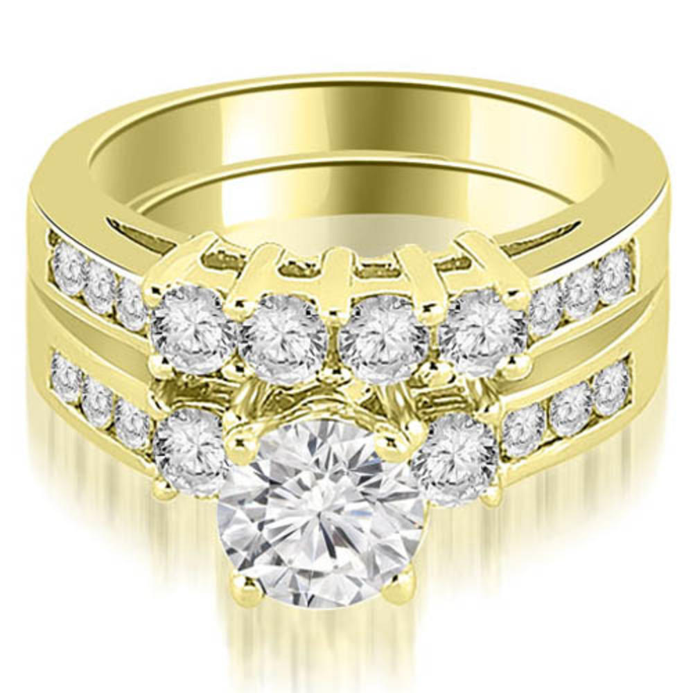 1.95 Cttw Round-Cut 14K Yellow Gold Diamond Bridal Set