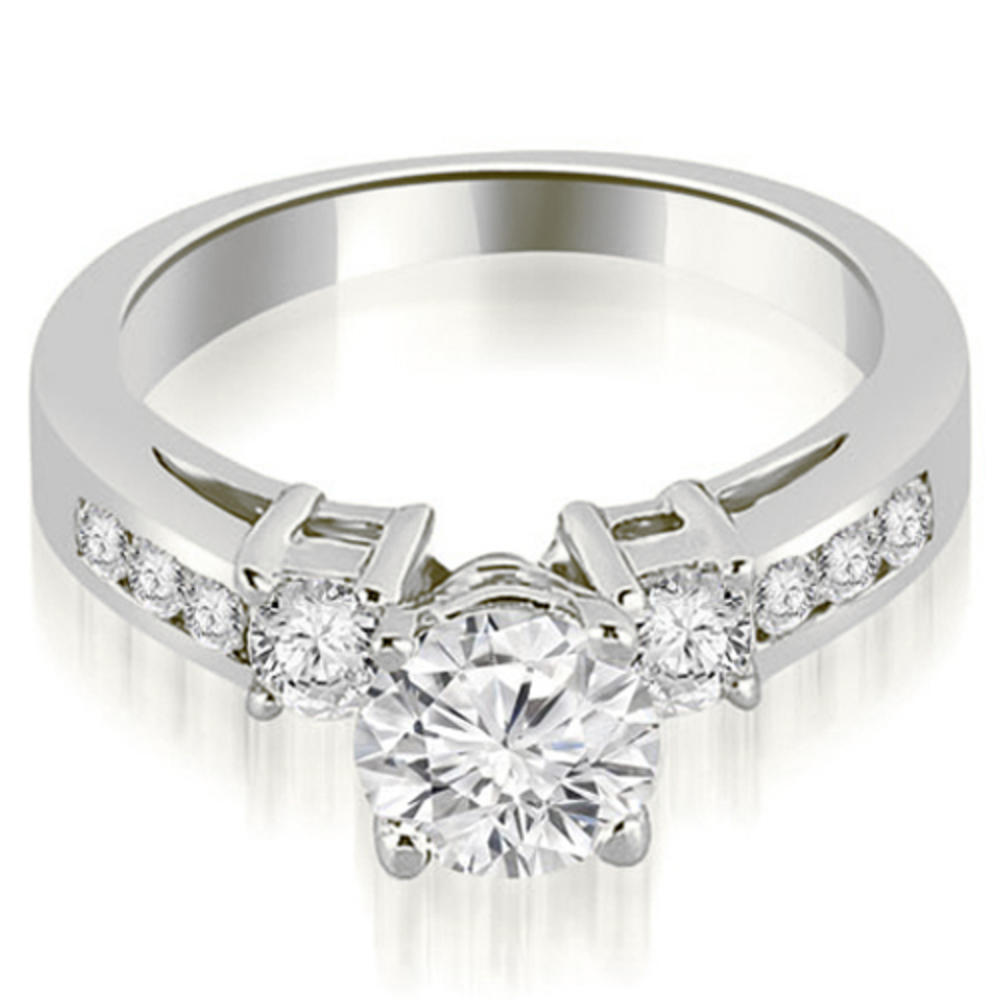 1.55 Cttw Round-Cut 18K White Gold Diamond Bridal Set