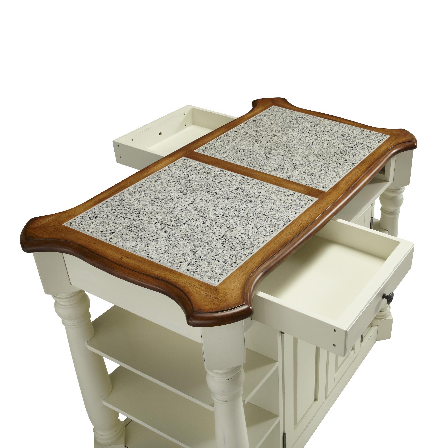 Home Styles Americana Granite Kitchen Island