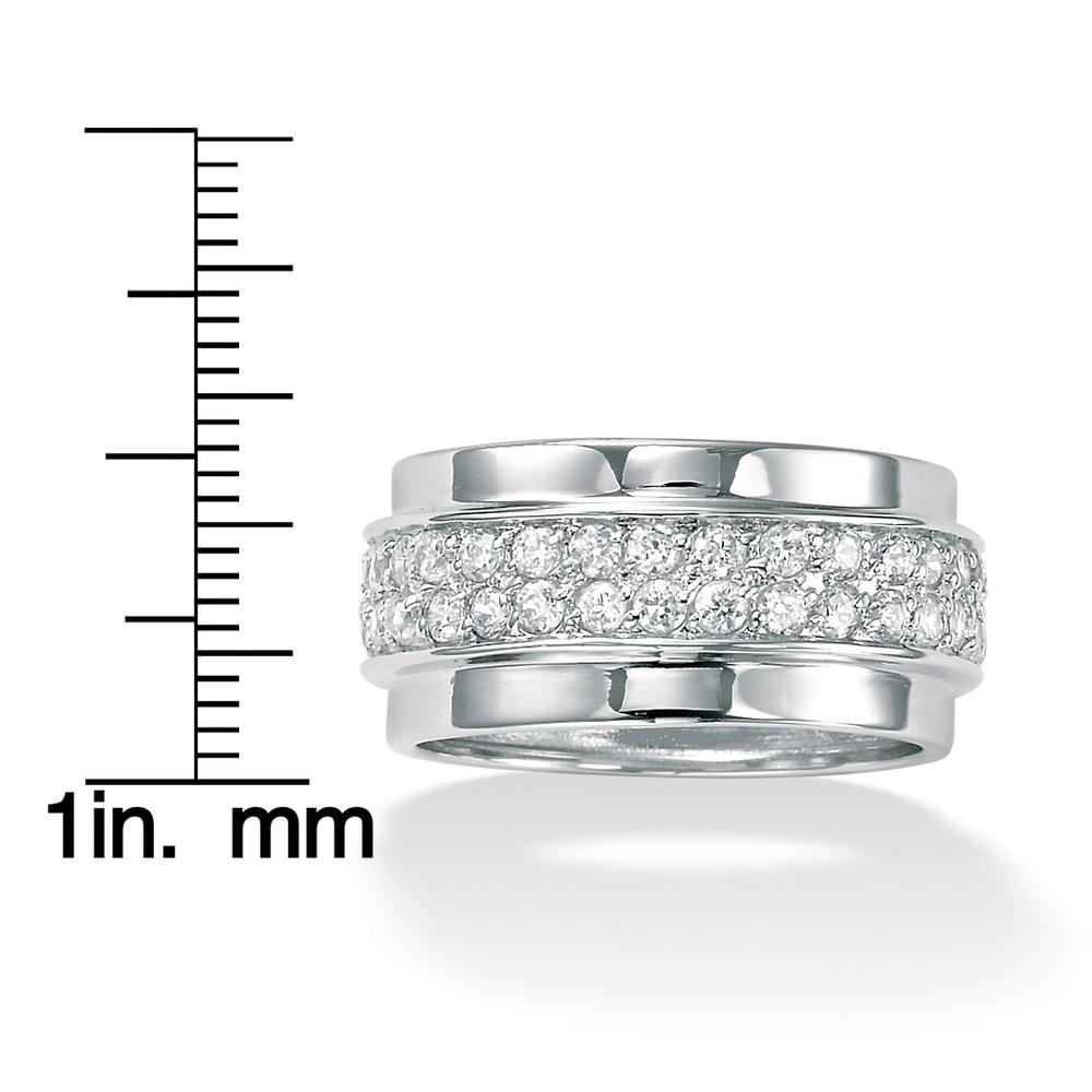 .90 TCW Round Cubic Zirconia Sterling Silver Eternity Band