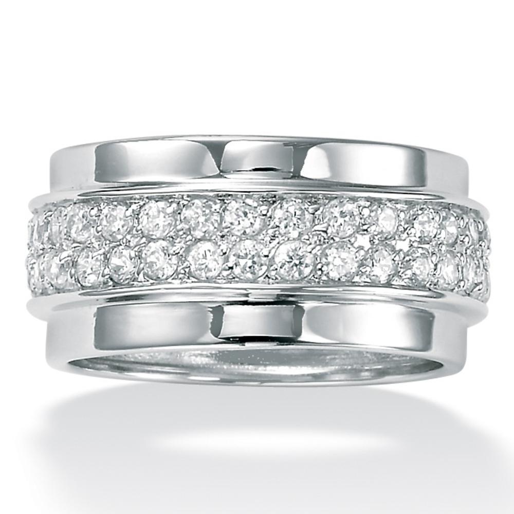 .90 TCW Round Cubic Zirconia Sterling Silver Eternity Band