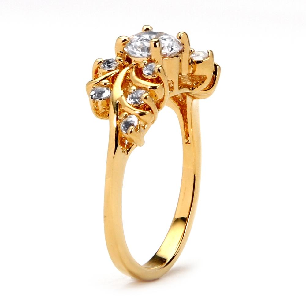 .80 TCW Round Cubic Zirconia 14k Yellow Gold-Plated Wedding Band Ring