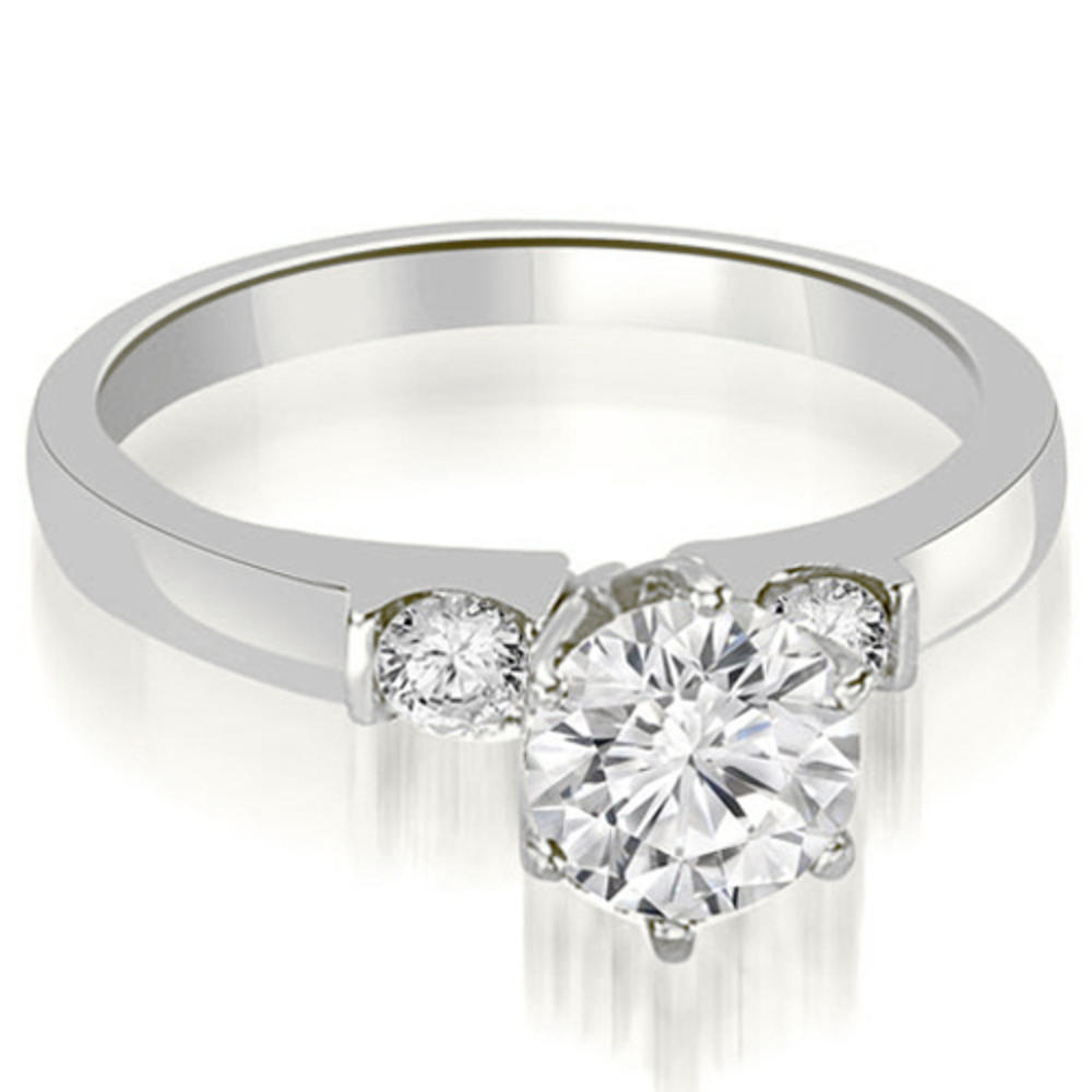 1.25 cttw. 18K White Gold Round Cut Diamond Engagement Bridal Set (I1, H-I)