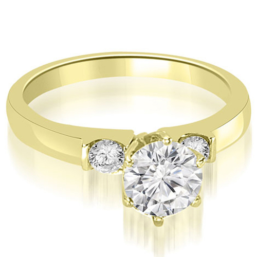 18K Yellow Gold 0.65 cttw. Round Cut Diamond Engagement Ring (I1, H-I)