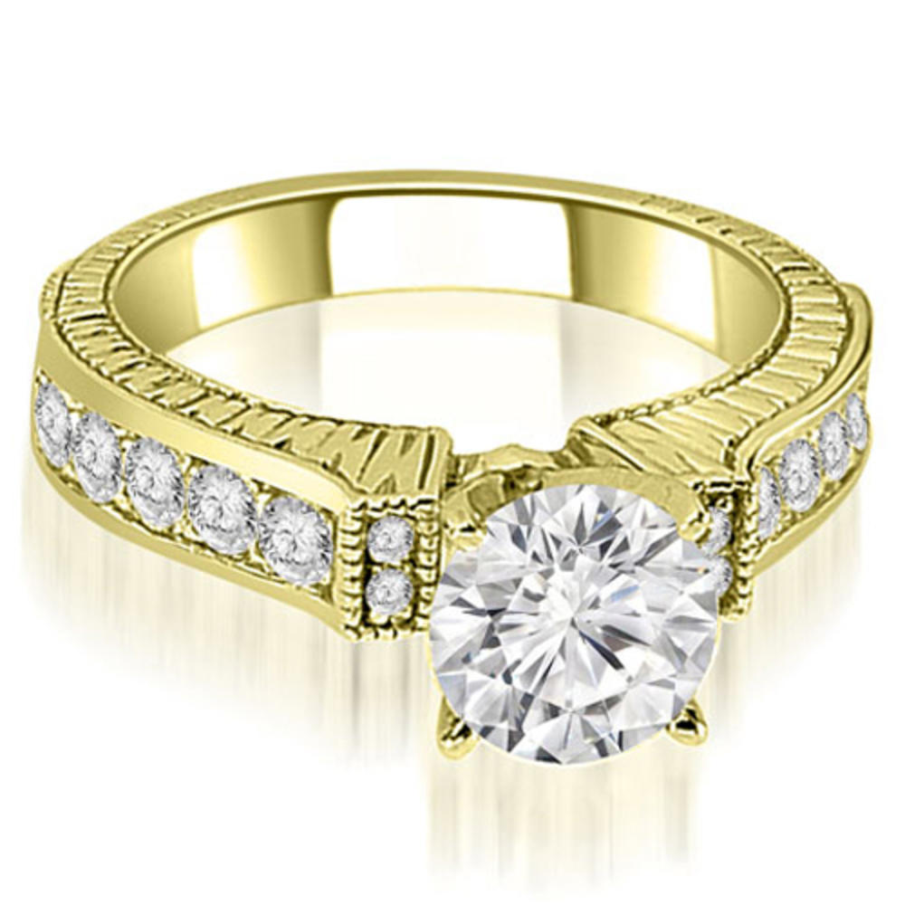 2.15 Cttw Round Cut 14K Yellow Gold Diamond Bridal Set