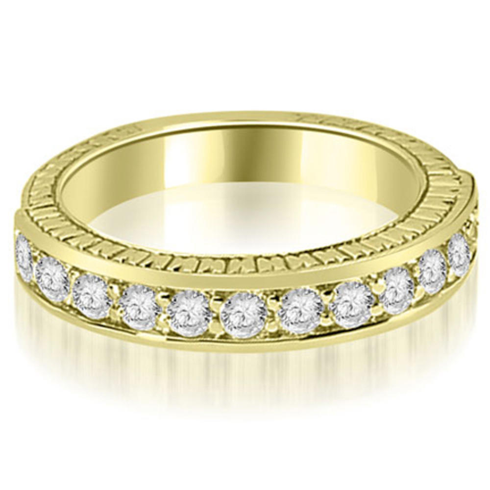 1.65 Cttw Round-Cut 18k Yellow Gold Diamond Bridal Set
