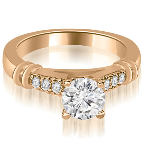 14K Rose Gold 0.60 cttw. Round Cut Diamond Engagement Ring (I1, H-I)