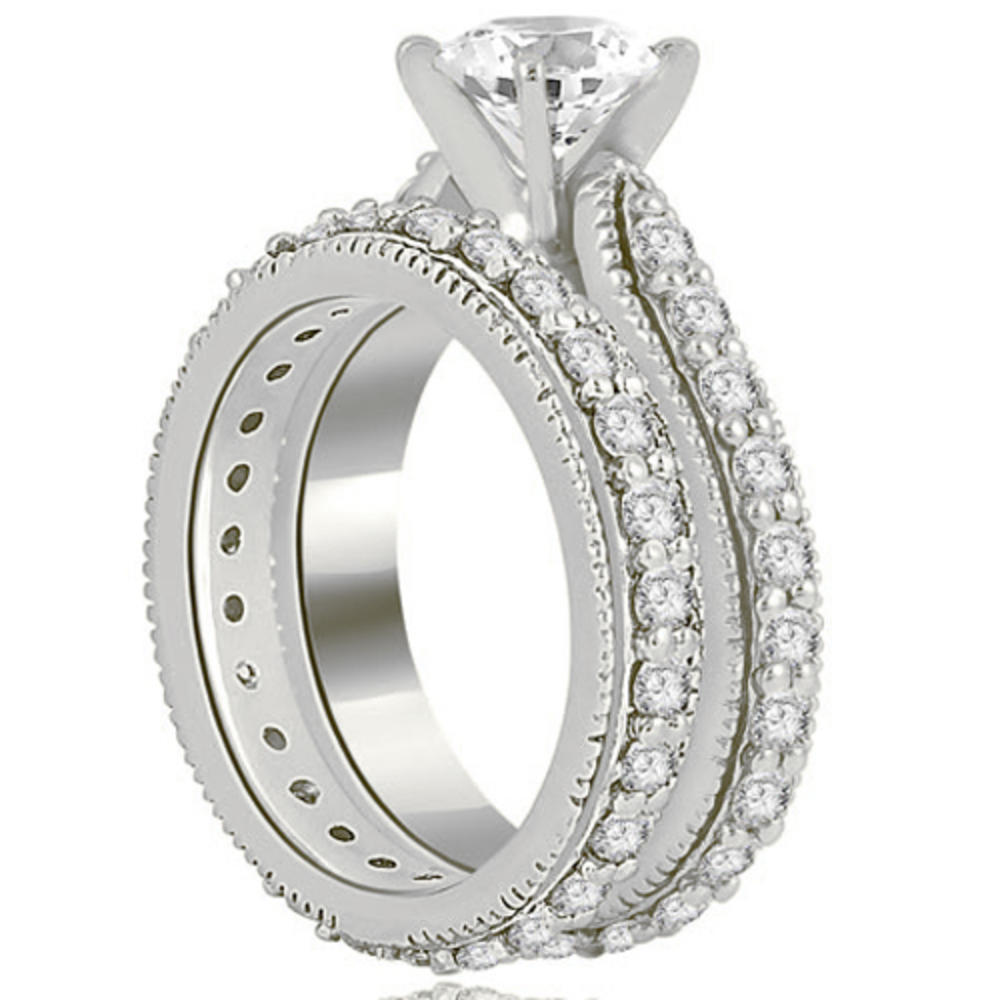 2.25 Cttw Round-Cut 14K White Gold Diamond Engagement Ring