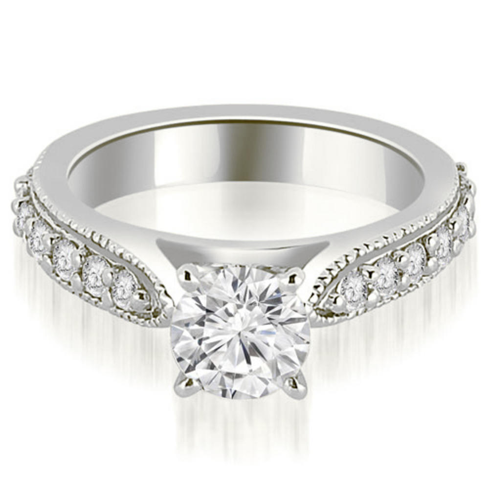 1.85 Cttw Round-Cut 18K White Gold Diamond Bridal Set