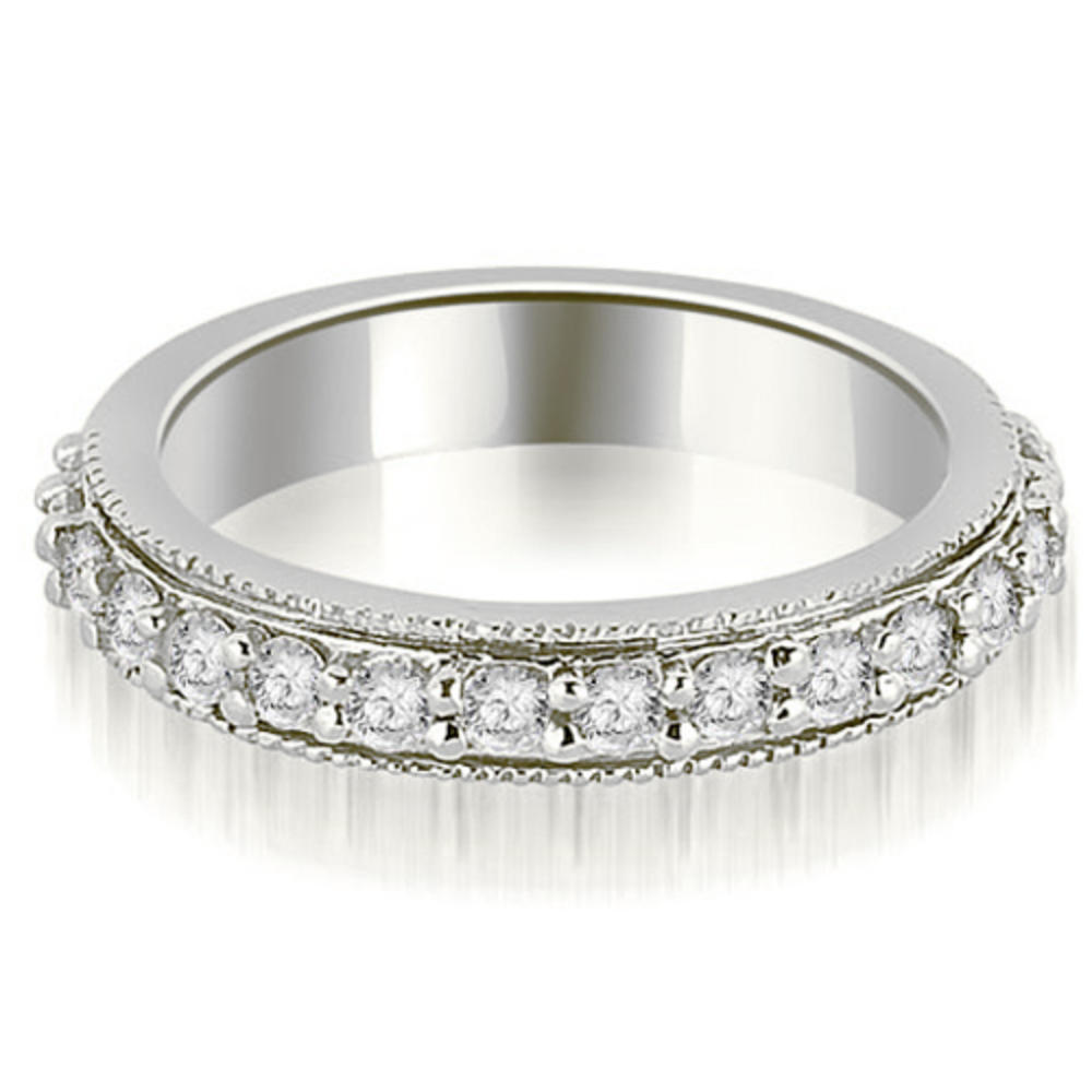 2.25 Cttw Round-Cut 18K White Gold Diamond Bridal Set