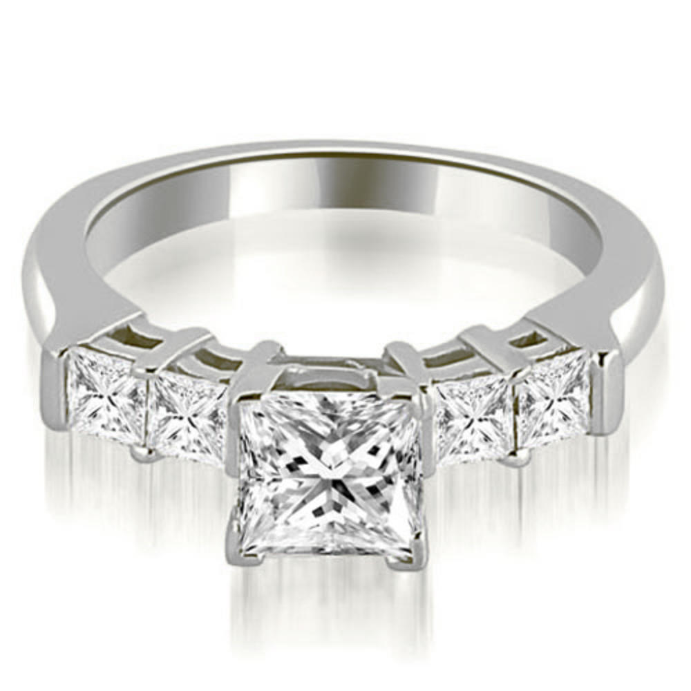 14K White Gold 0.75 cttw Princess Cut Diamond Engagement Ring (I1, H-I)