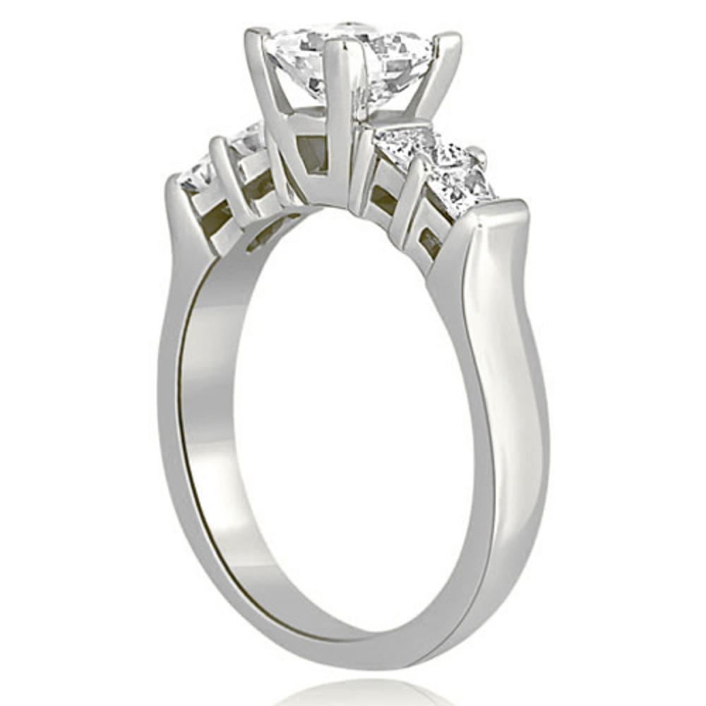 1.45 Cttw Princess Cut 14K White Gold Diamond Bridal Set