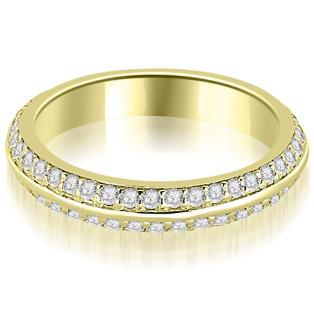 1.30 Cttw Round Cut 18K Yellow Gold Diamond Bridal Set