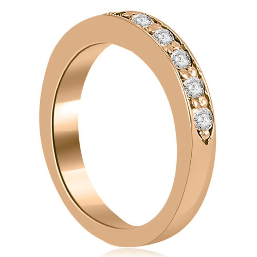 1.95 cttw. 14K Rose Gold Round Cut Diamond Engagement Matching Set (I1, H-I)