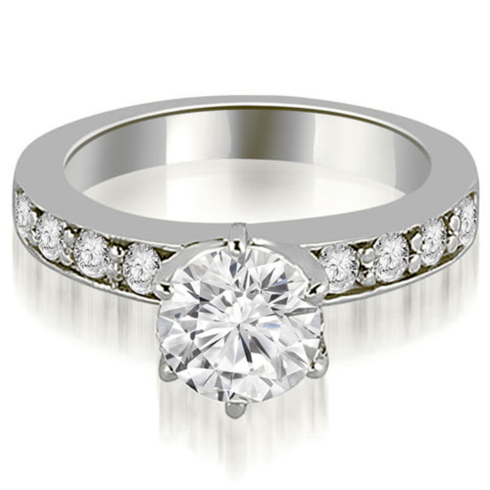 1.70 Cttw Round-Cut 14K White Gold Diamond Bridal Set