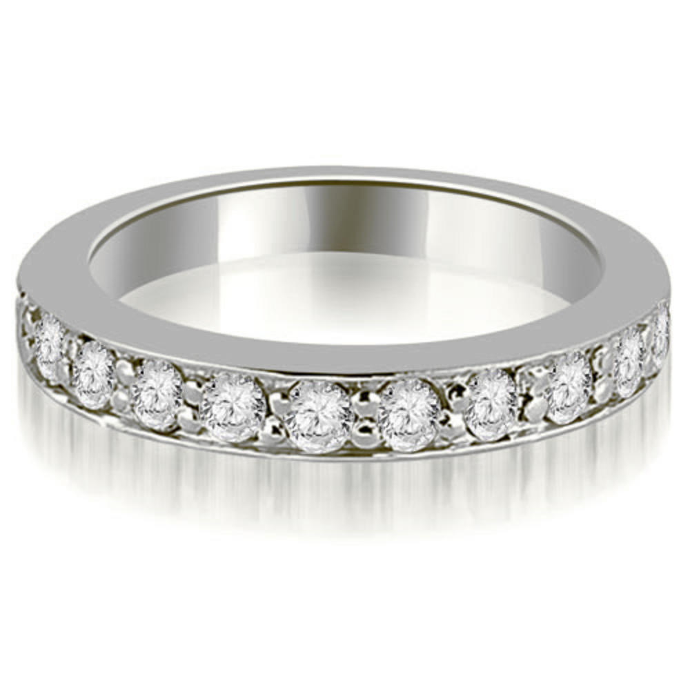 1.40 cttw Round Cut 14k White Gold Diamond Bridal Set