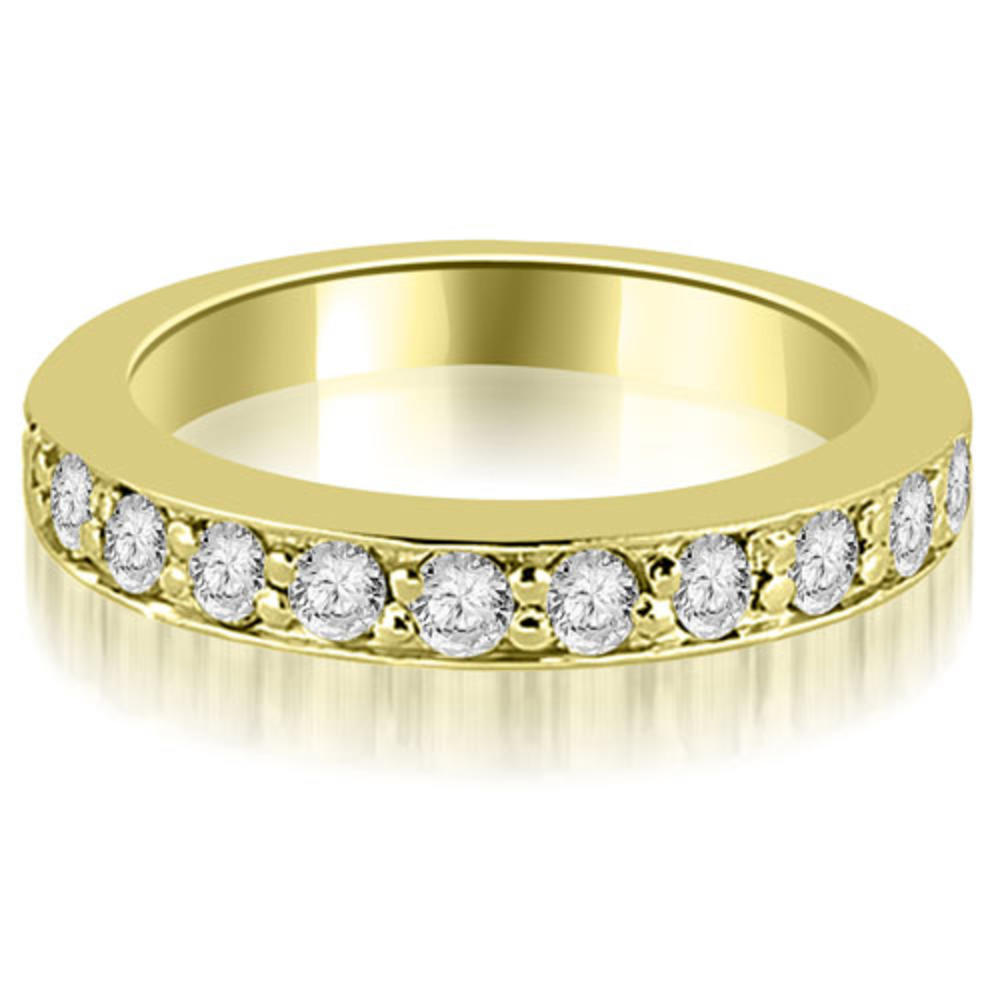 14K Yellow Gold 0.55 cttw Round Cut Diamond Wedding Band (I1, H-I)