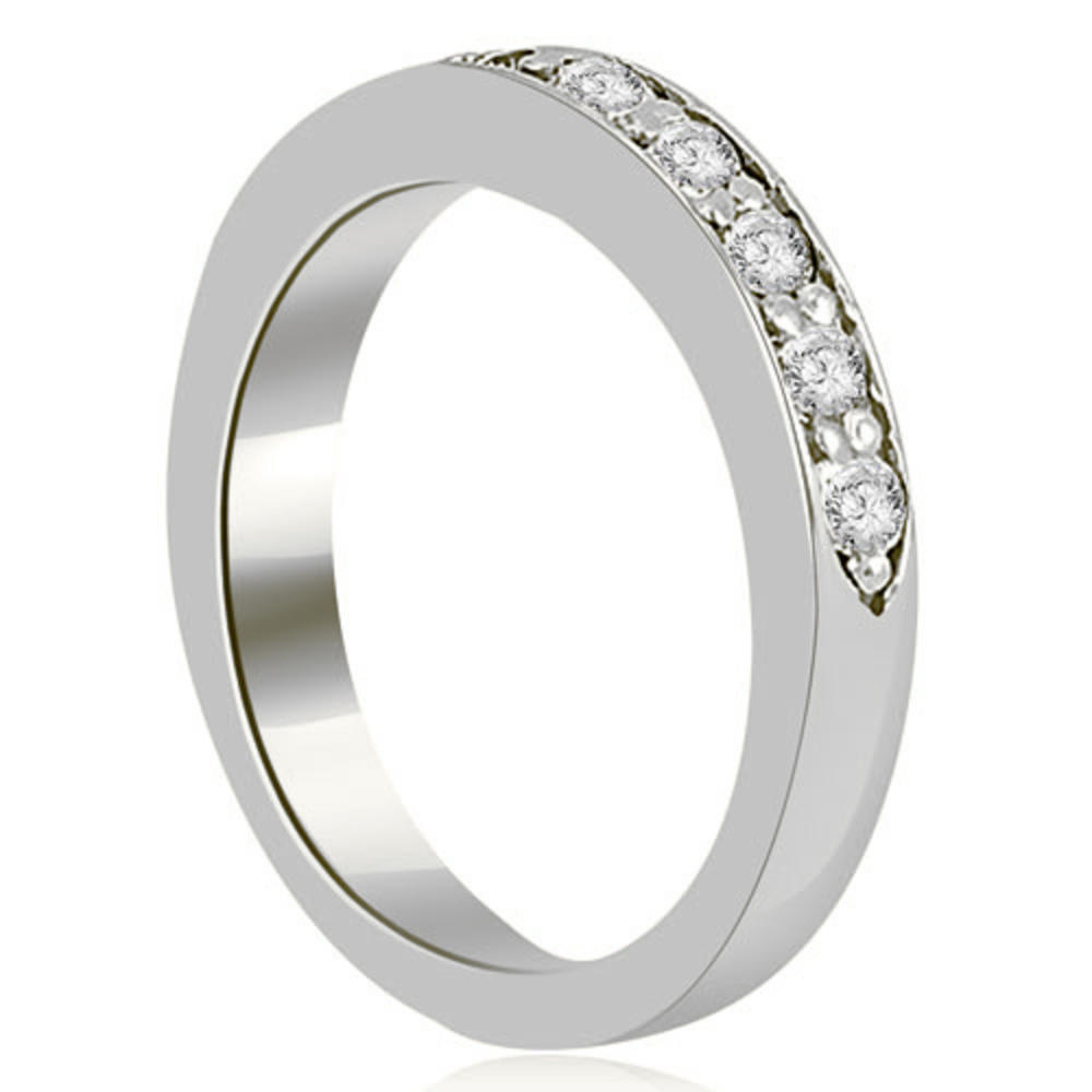 1.30 Cttw Round Cut 18k White Gold Diamond Bridal Set