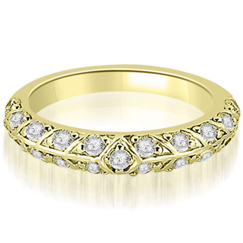 1.98 cttw Round-Cut 18k Yellow Gold Diamond Engagement Ring Set