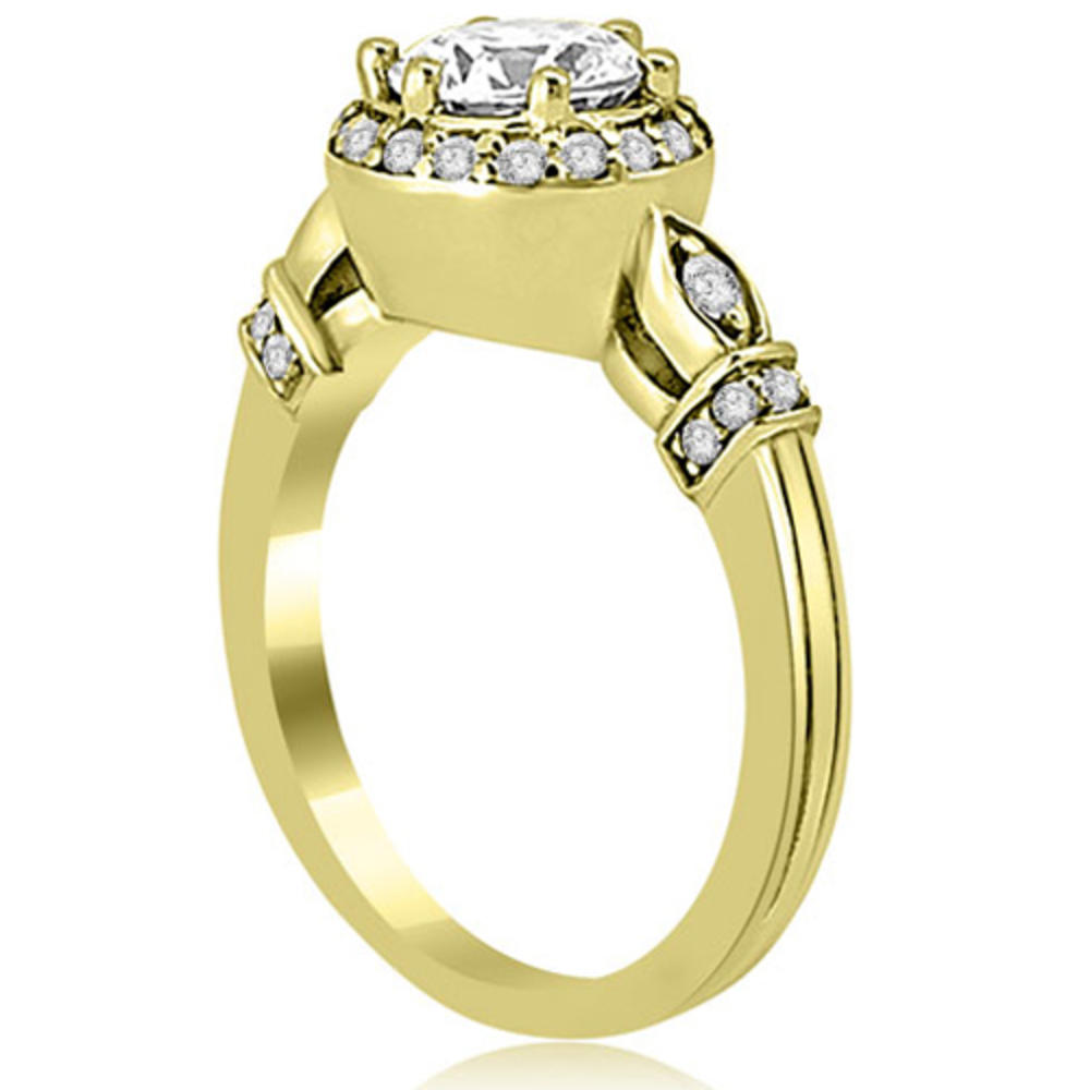 0.77 Cttw Round-Cut 14k Yellow Gold Diamond Bridal Set