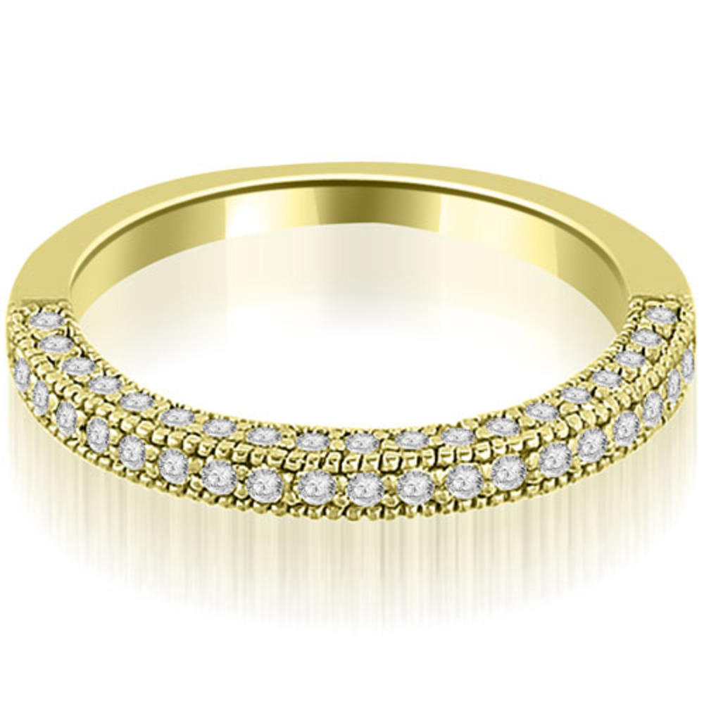 1.60 cttw. 14K Yellow Gold Halo Round Cut Diamond Bridal Set (I1, H-I)