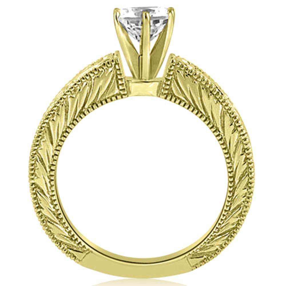 0.75 Cttw Round-Cut 14K Yellow Gold Diamond Bridal Set
