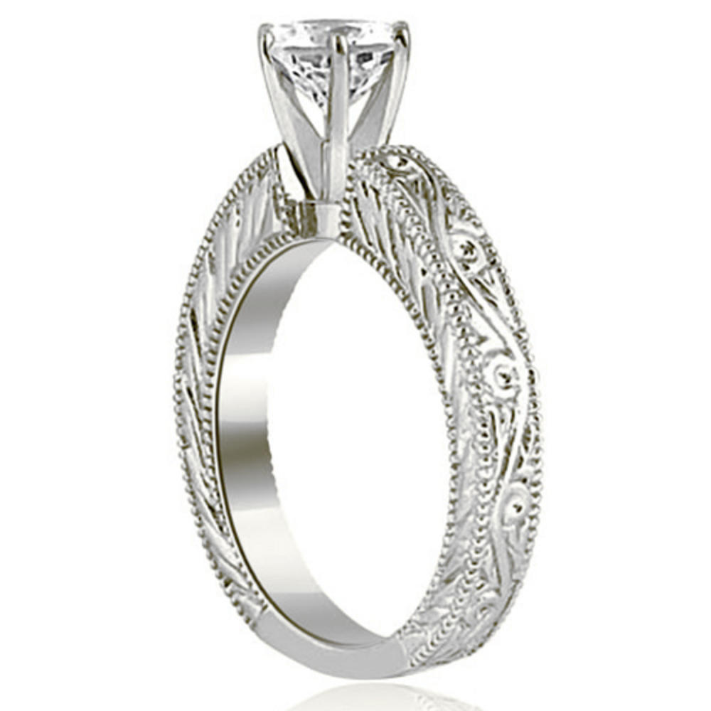 0.75 Cttw Round Cut 18k White Gold Diamond Bridal Set