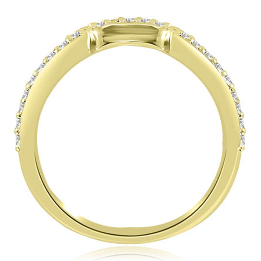 1.60 Cttw Princess Cut 14K Yellow Gold Diamond Bridal Set