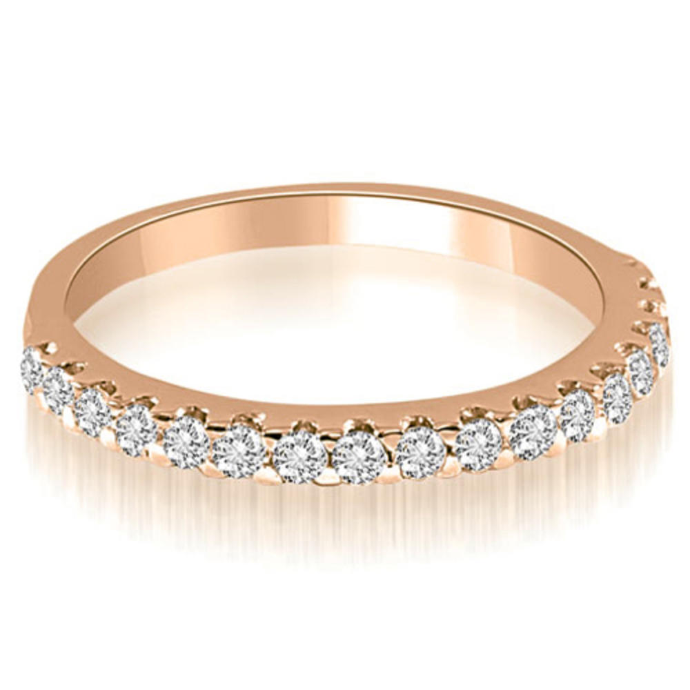 1.35 cttw Round-Cut 14k Rose Gold Diamond Engagement Ring Set