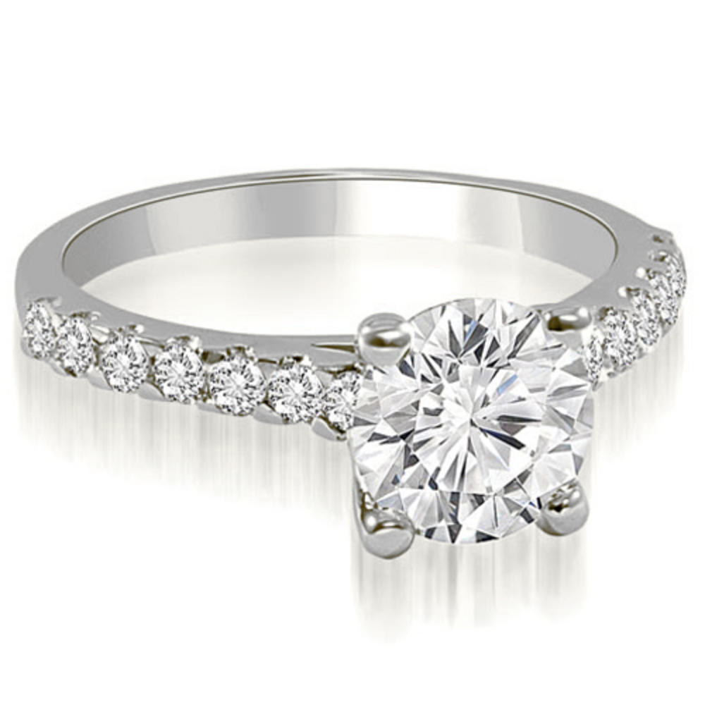 1.05 Cttw. Round Cut 14K White Gold Diamond Bridal Set
