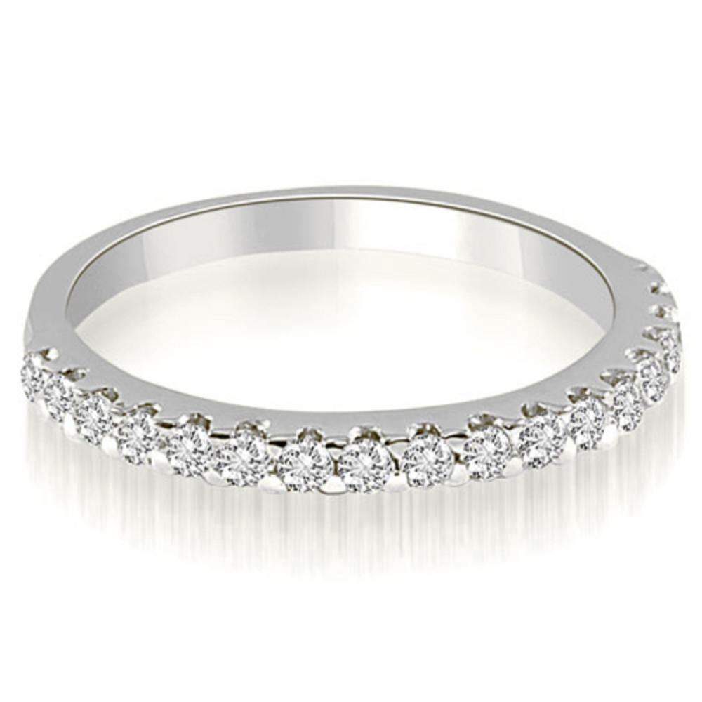 0.30 Cttw. Round Cut 18K White Gold Diamond Wedding Ring