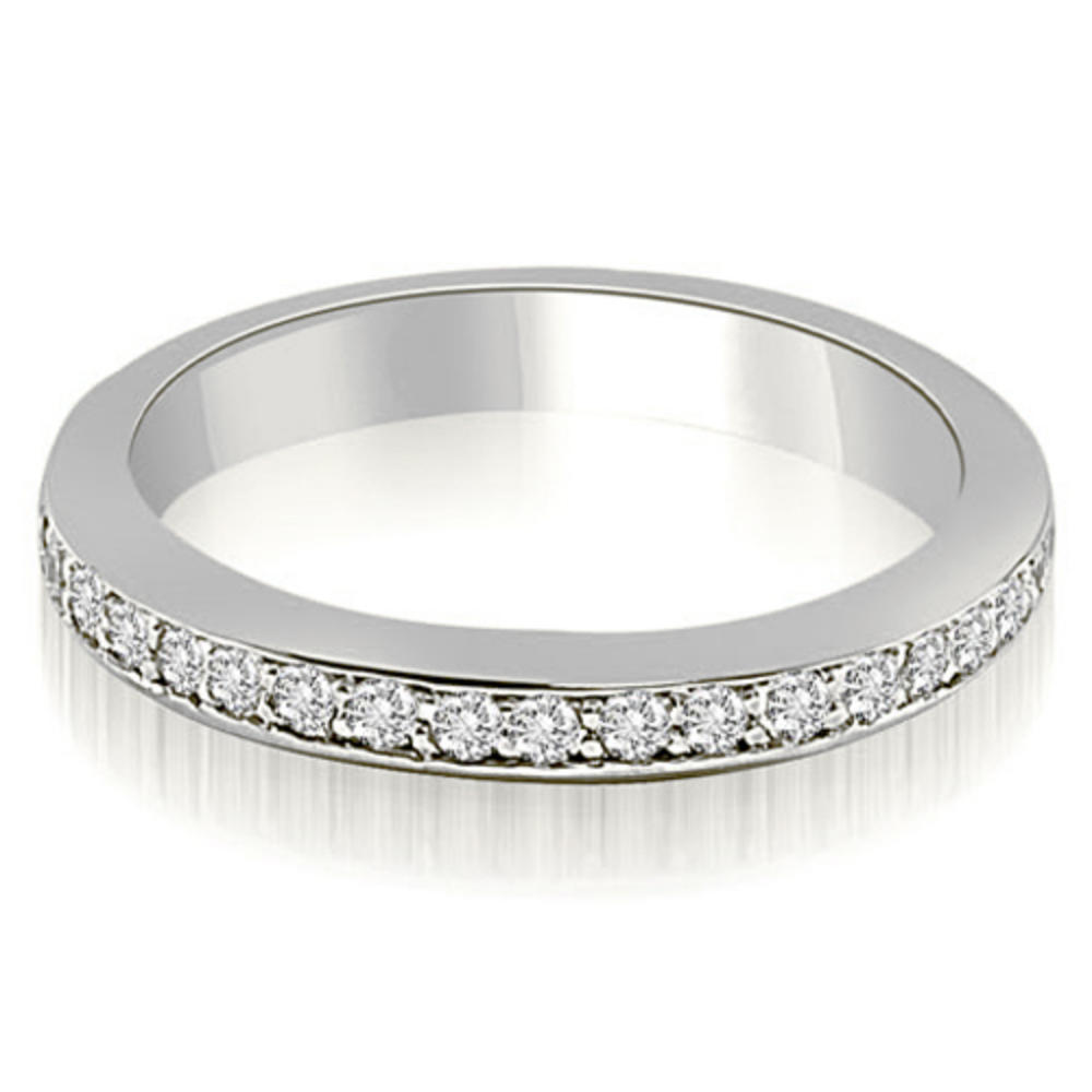 1.35 Cttw Round-Cut 14K White Gold Diamond Bridal Set